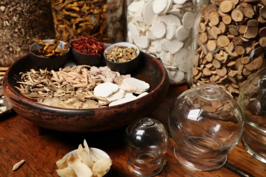 A selection of Chinese herbs